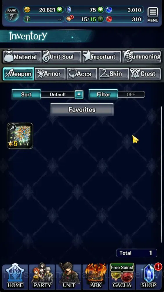 Last Cloudia Accounts GLOBAL|Rank 7|Collab Brave Frontier (Fire God Varg image 12