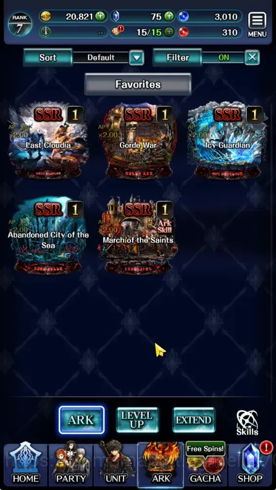 Last Cloudia Accounts GLOBAL|Rank 7|Collab Brave Frontier (Fire God Varg image 5