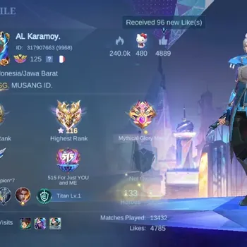 Mobile Legends: Bang Bang Accounts Rare Skin Global|322S|Renowned|Annual Hayabusa,Zodiac Selena Odette,MWorld Ling,Epic