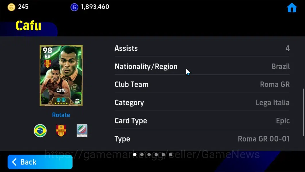 eFootball Accounts Android|BigTime Declan Rice,Epic Cafu,Steven Gerra image 16