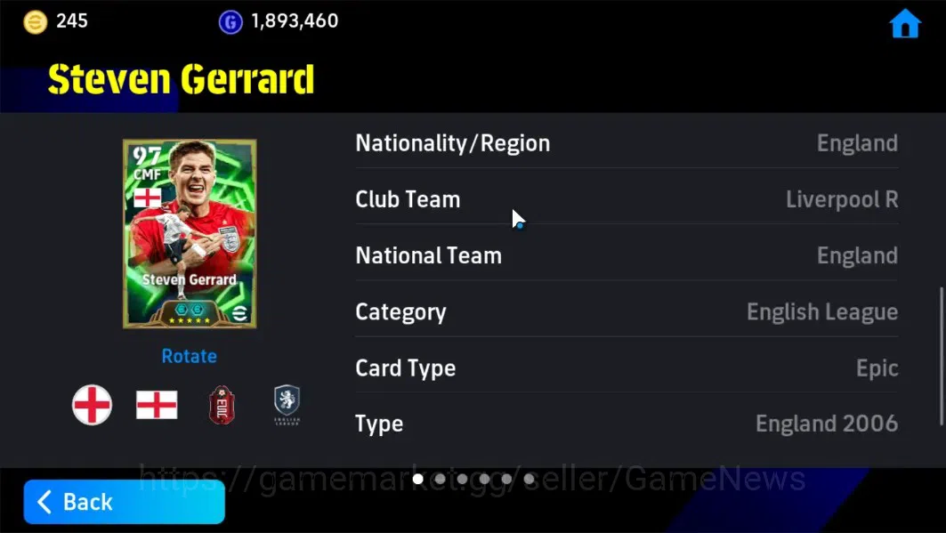 eFootball Accounts Android|BigTime Declan Rice,Epic Cafu,Steven Gerra image 19
