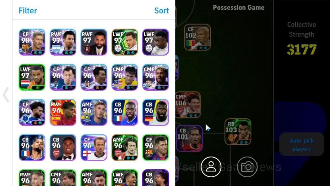 eFootball Accounts Android|BigTime Declan Rice,Epic Cafu,Steven Gerra image 2