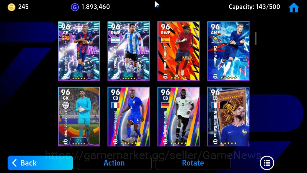 eFootball Accounts Android|BigTime Declan Rice,Epic Cafu,Steven Gerra image 6