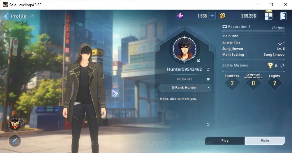 Solo Leveling: ARISE Accounts Starter 49K EssenceStone | 13 SSR Char + 4 SSR Weapon and many Resources etc | Log Netmarble