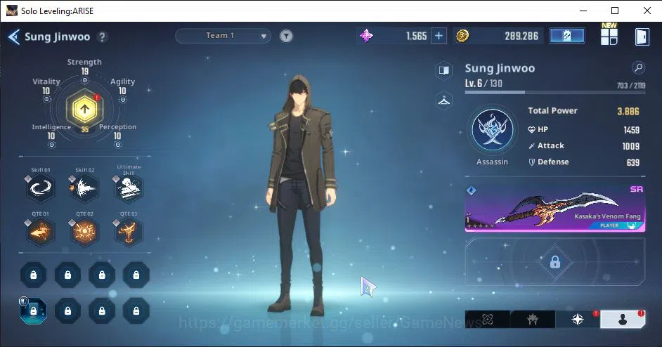 Solo Leveling: ARISE Accounts Starter 49K EssenceStone | 13 SSR Char + 4 SSR Weapon and many Resources etc | Log Netmarble 3