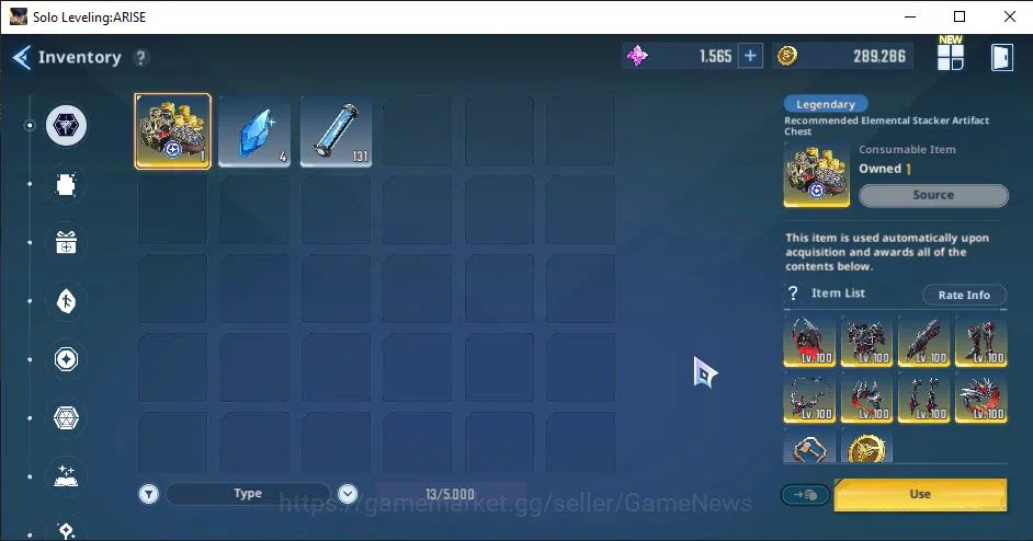 Solo Leveling: ARISE Accounts Starter 49K EssenceStone | 13 SSR Char + 4 SSR Weapon and many Resources etc | Log Netmarble 7