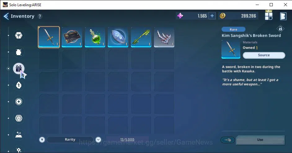 Solo Leveling: ARISE Accounts Starter 49K EssenceStone | 13 SSR Char + 4 SSR Weapon and many Resources etc | Log Netmarble 8
