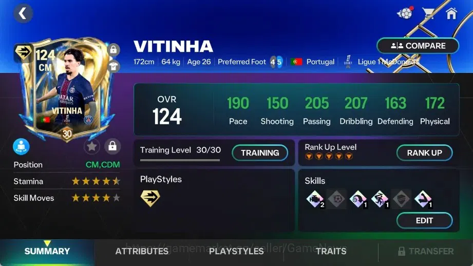 EA SPORTS FC Mobile Accounts 125 OVR/61B Value|Starting 11 META Full EVO (Mbapp image 7