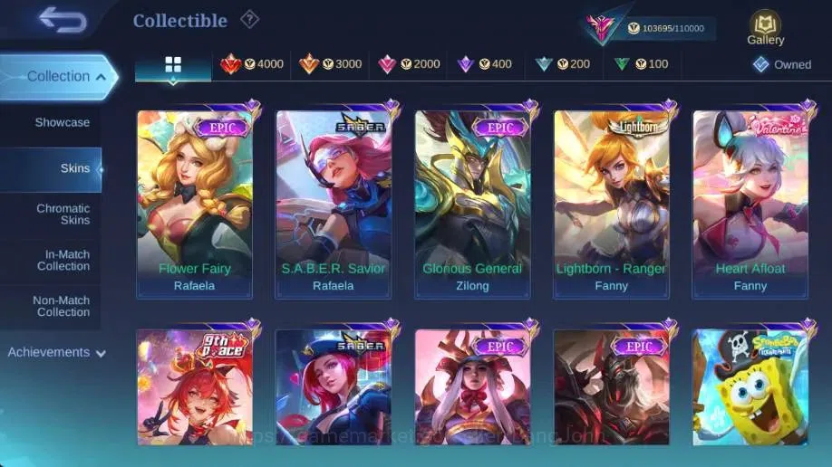 Mobile Legends: Bang Bang Accounts Global|Hero 129|Skin 307|Exalted|Legend Gusion|CC image 15