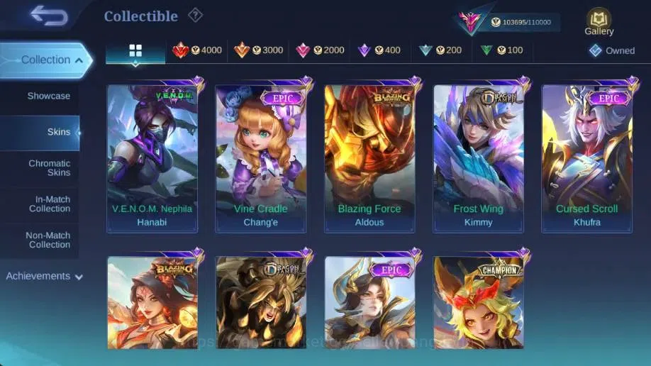 Mobile Legends: Bang Bang Accounts Global|Hero 129|Skin 307|Exalted|Legend Gusion|CC image 19
