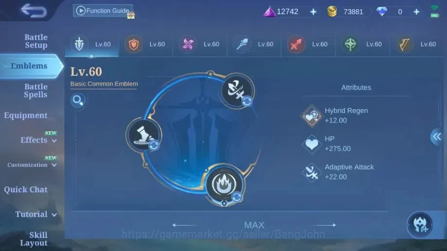 Mobile Legends: Bang Bang Accounts Global|Hero 129|Skin 307|Exalted|Legend Gusion|CC image 5