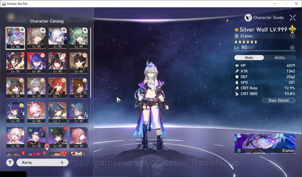 Honkai Star Rail Accounts End Game ASIA|TL 65|9 Limited|SW Lv999 E2+Sign,Yao 1