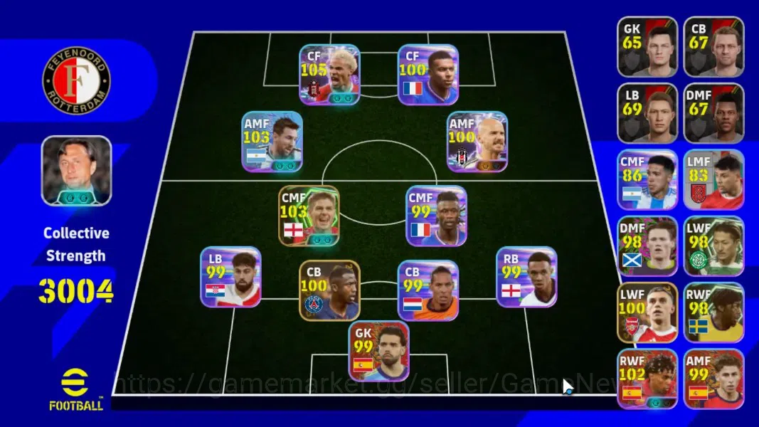 eFootball Accounts Legends & Iconic Players Android|Epic Steven Gerrard,ShowTime Hugo Ekitike,TFFC26 L.Messi,Lamine 1