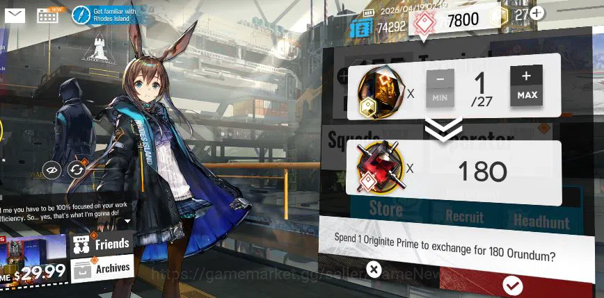 Arknights Accounts Lv 2 | 26 Operator | 7k+ Orundum | 1 Limited | [Si image 5