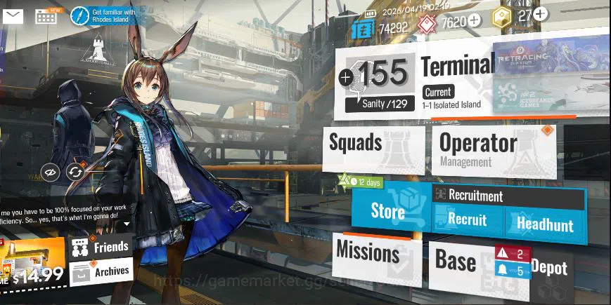 Arknights Accounts Lv 2 | 26 Operator | 7k+ Orundum | 1 Limited | [Si image 6