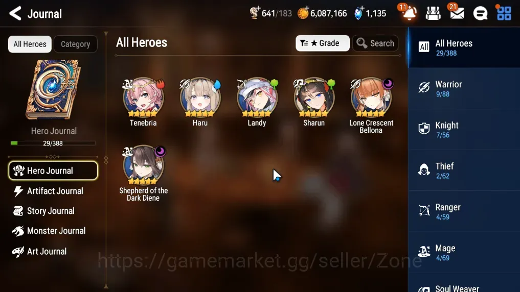 Epic Seven Accounts Starter Global|Unverif|Starter 2 ML(LC Bellona,S.Diene)|PoH+Bless ON|Theater Untouch|Stove(ES1703Z) 1