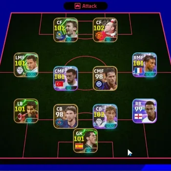 eFootball Accounts Legends & Iconic Players Android|Power 3063|7 Epic Wayne Rooney,Shevchenko,Eden Hazard,Iker