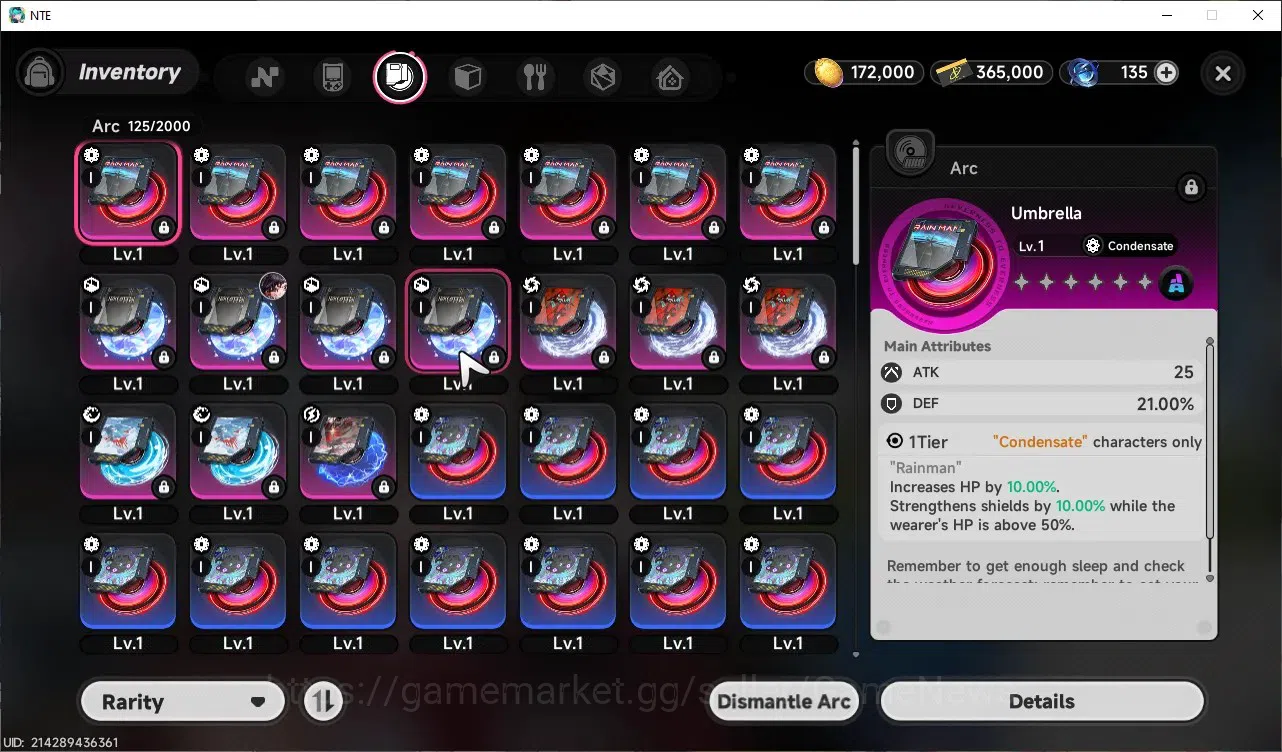 Neverness to Everness Accounts EUROPE|HL 3|3 S Class 1 Limited (Hotori),2 Standard(Baicang,Fadia)|2 Selector|Overcast 12