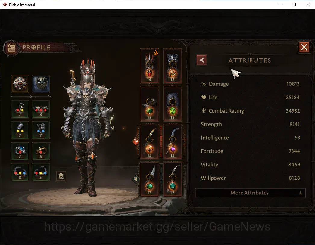 Diablo Immortal Accounts SEA - ANU|Lv60 (501)|Tempest|34K CR|Reso 420| Para image 4