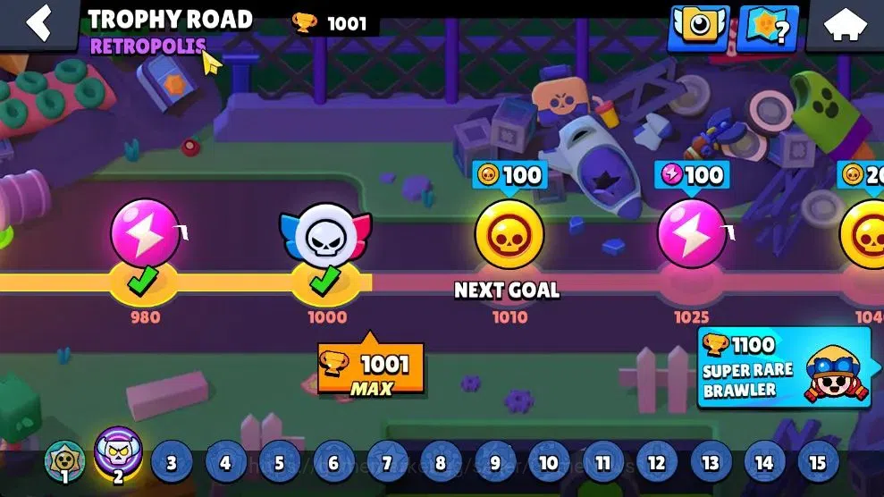 Brawl Stars Accounts 1001 Trophy|16 Brawlers 2 Max Lv [Barley,Shelly]|1 image 12