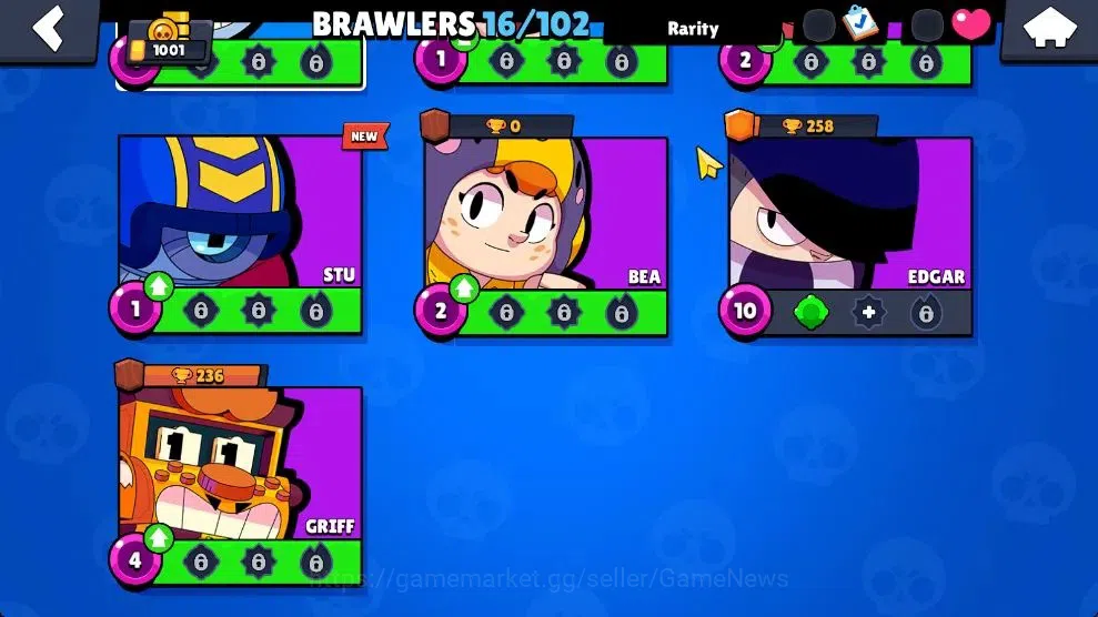 Brawl Stars Accounts 1001 Trophy|16 Brawlers 2 Max Lv [Barley,Shelly]|1 image 5