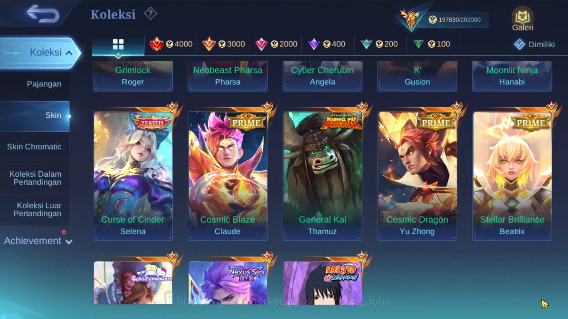 Mobile Legends: Bang Bang Accounts Hero 131|Skin 500|Legend Franco Valir|CC Ling|KOF image 10