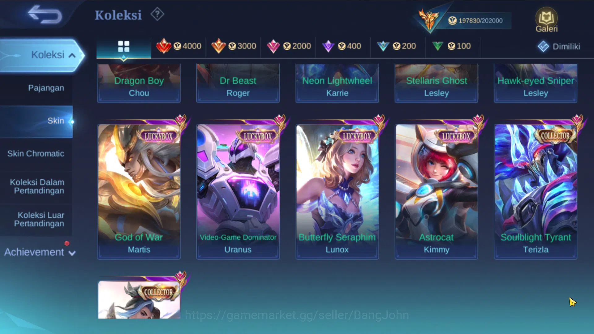 Mobile Legends: Bang Bang Accounts Hero 131|Skin 500|Legend Franco Valir|CC Ling|KOF image 14