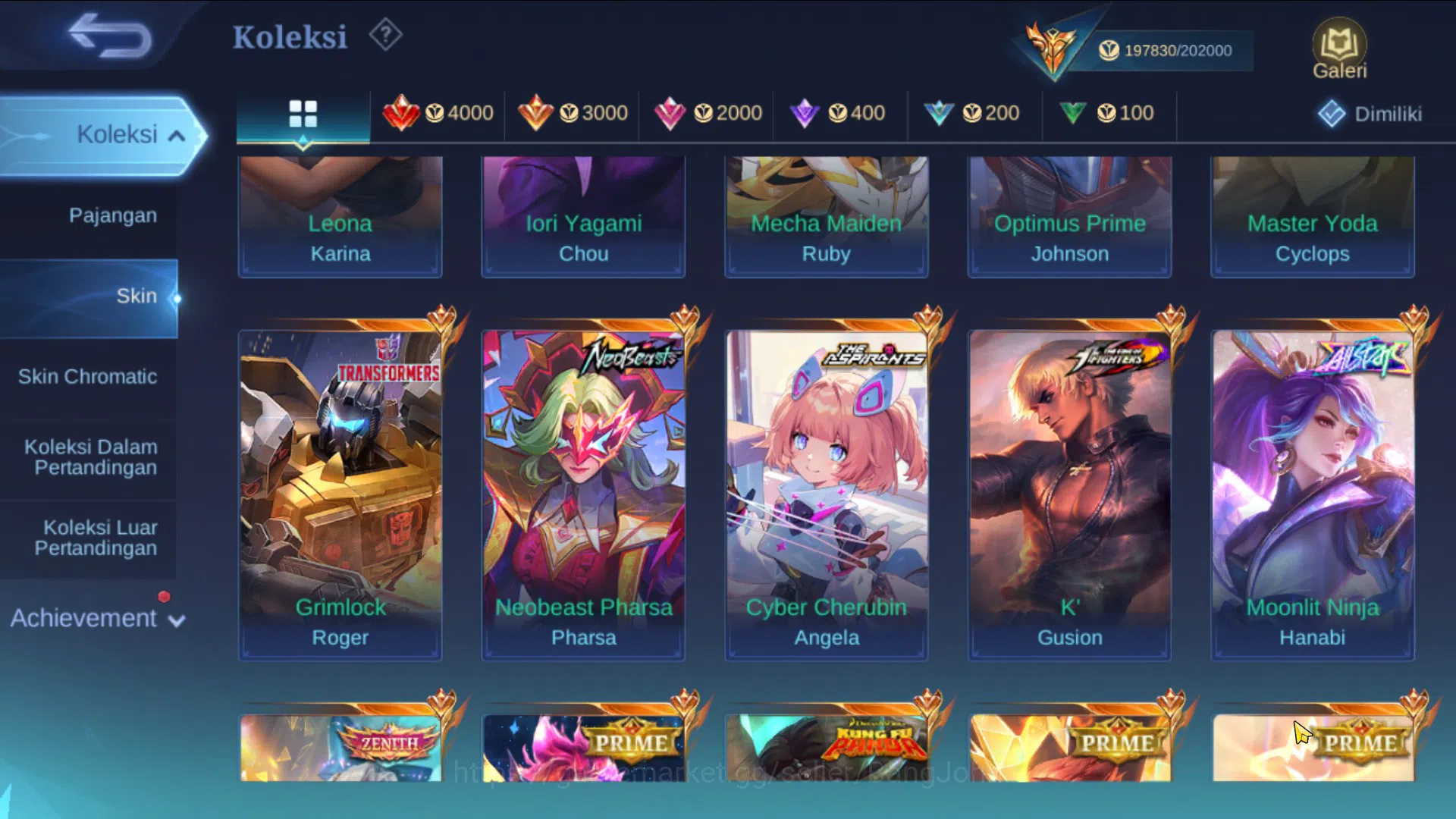 Mobile Legends: Bang Bang Accounts Hero 131|Skin 500|Legend Franco Valir|CC Ling|KOF image 9
