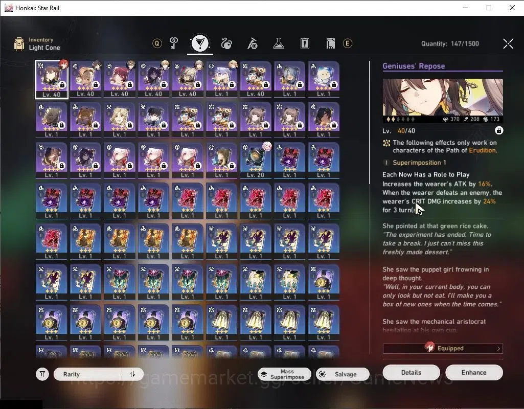 Honkai Star Rail Accounts Asia|TL 27|4 Limited|Evanescia,Sparkle,Dan Heng Pe image 5