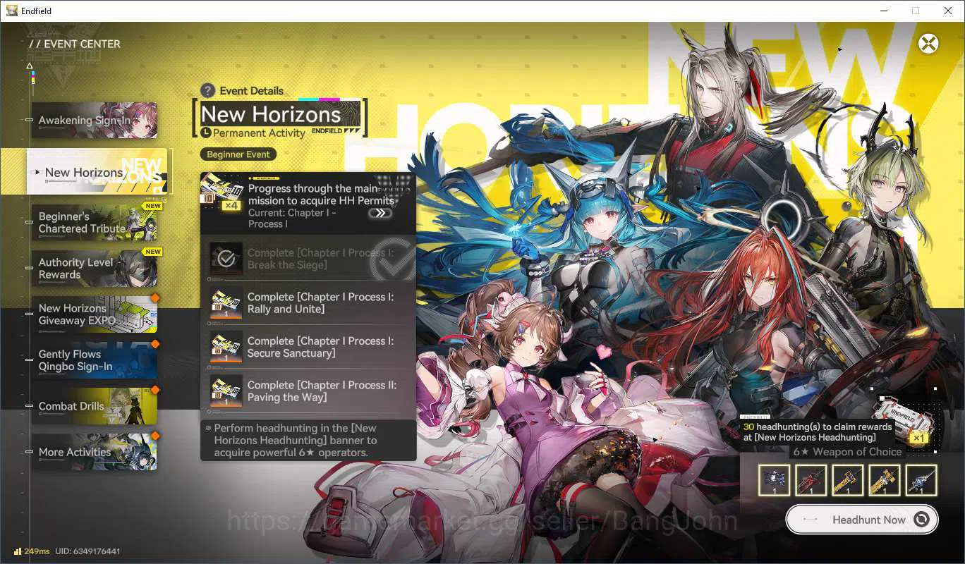 Arknights: Endfield Accounts Starter Lv2 | NA/EU | Limited Laevantain, Ardelia image 10