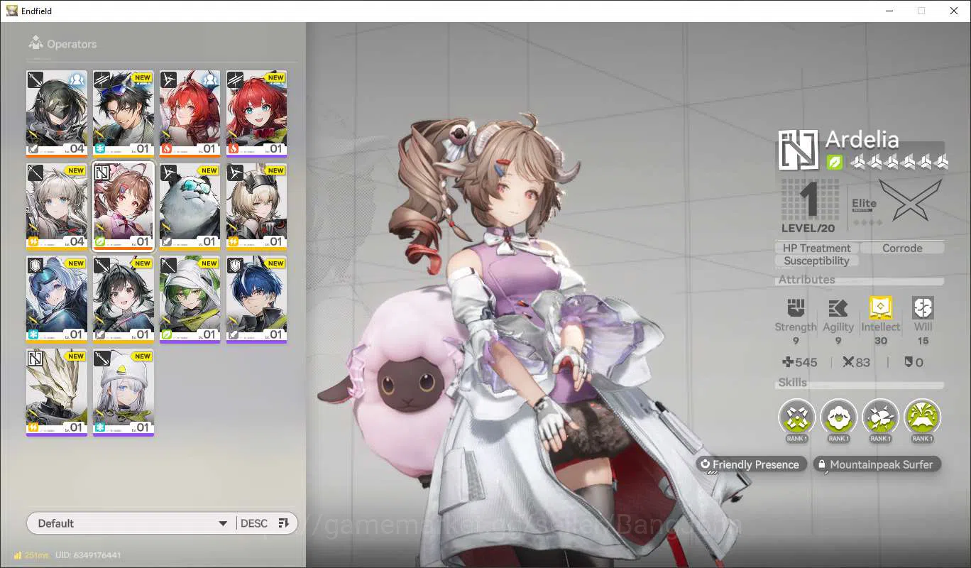 Arknights: Endfield Accounts Starter Lv2 | NA/EU | Limited Laevantain, Ardelia image 4