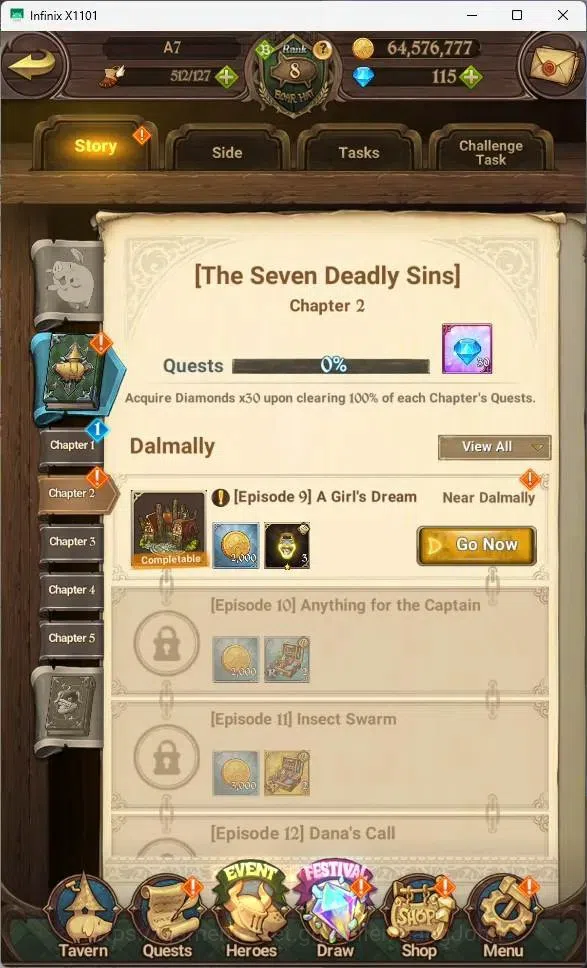 The Seven Deadly Sins: Grand Cross Accounts ASIA | 636K CC| 115 DM|UR Mesis 1/6,MEnor 1/6, ODK image 5