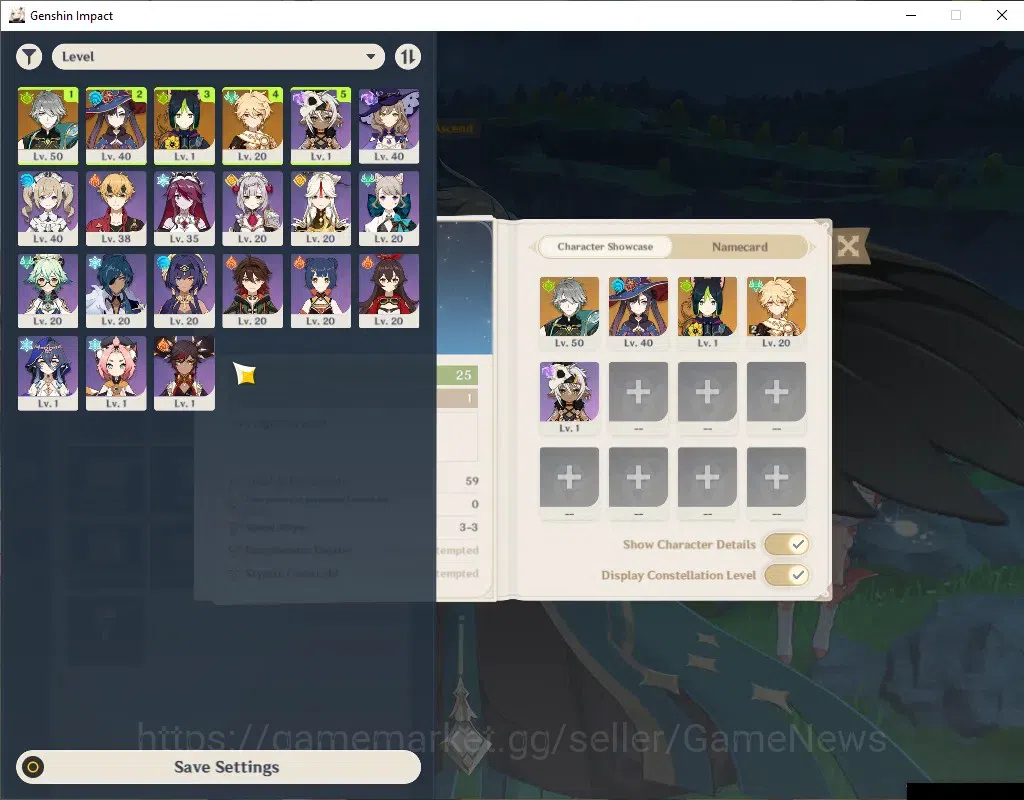 Genshin Impact Accounts ASIA|AR 25|All Unset|1 Limited + 1(*5 Char Standar image 2