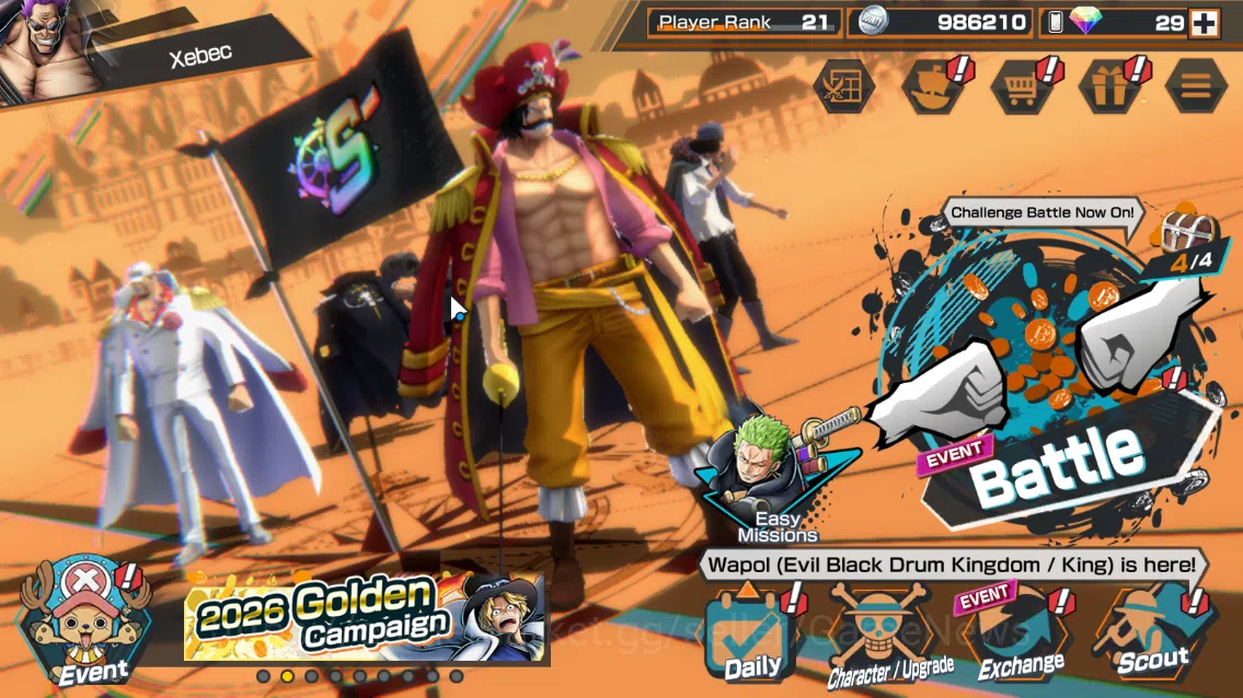 One Piece Bounty Rush Accounts Global|5EX|T4Emperor Luffy,BP Kuzan,KOP Roger,NHQ[ image 1