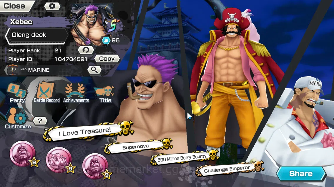 One Piece Bounty Rush Accounts Global|5EX|T4Emperor Luffy,BP Kuzan,KOP Roger,NHQ[ image 2