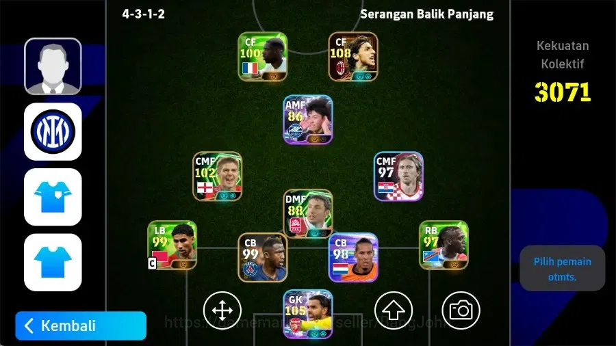 eFootball Accounts Legends & Iconic Players Mobile|PW 3071|ZlatanIbrahimovicBigT,StevenGerrardEpic,DavidRayaShowT,Andrly 1