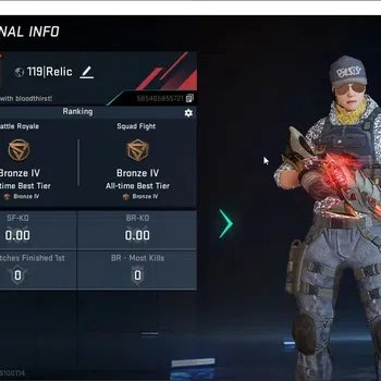 Blood Strike Accounts Starter ASIA | 1 ETERNAL Gun: Spear-Relic Lv.1|2 Legendary Chest|Bronze IV Rank|Check SS BS2713B