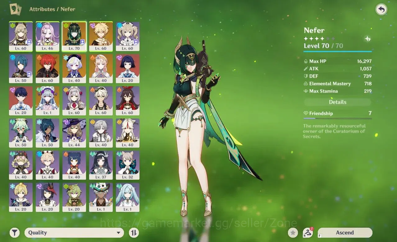 Genshin Impact Accounts ASIA|AR 45|Starter|2 Limited|Nefer,Nicole|2 STD[Di image 3
