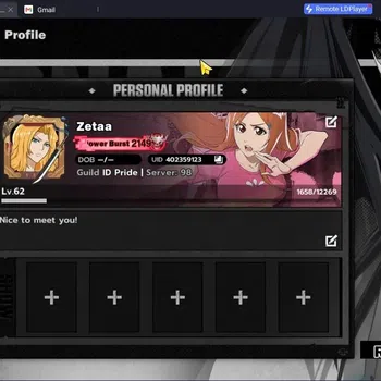 BLEACH: Soul Resonance Accounts Nuverse SEA|Lv 62|7SSR|4 Sign|(Ichigo