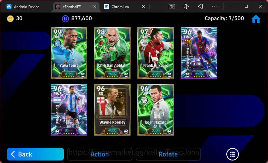 eFootball Accounts Power 3108|Yaya Toure epic,Abbiati epic,Marcus Ras image 2