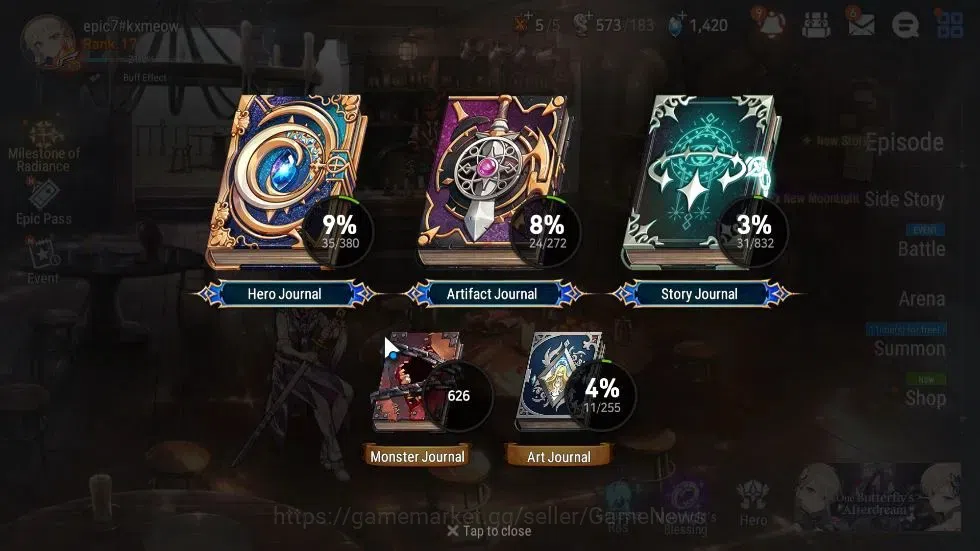 Epic Seven Accounts GLOBAL Unverif|New Era|2 ML(Rhiana N Luciel,LC Bel image 3