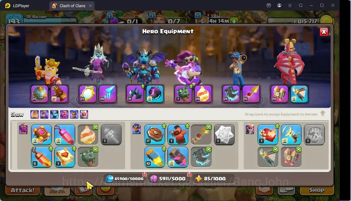 Clash of Clans Accounts Global | TH 17-BH 10|LVL 193|BK 95,AQ 97,MP 72,GW image 15