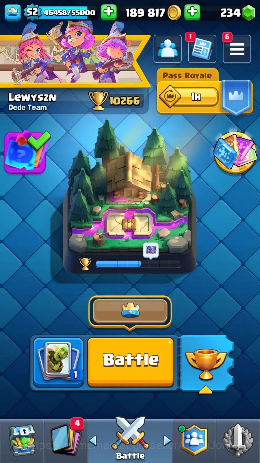 Clash Royale Accounts Others Lv 52|Trophy 10266|KTL 1