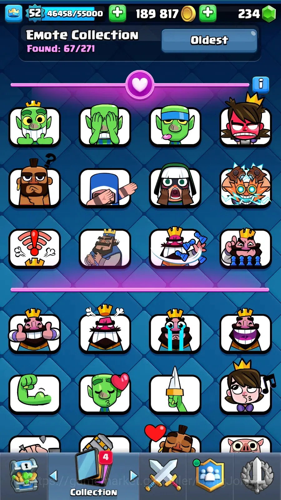 Clash Royale Accounts Others Lv 52|Trophy 10266|KTL 11