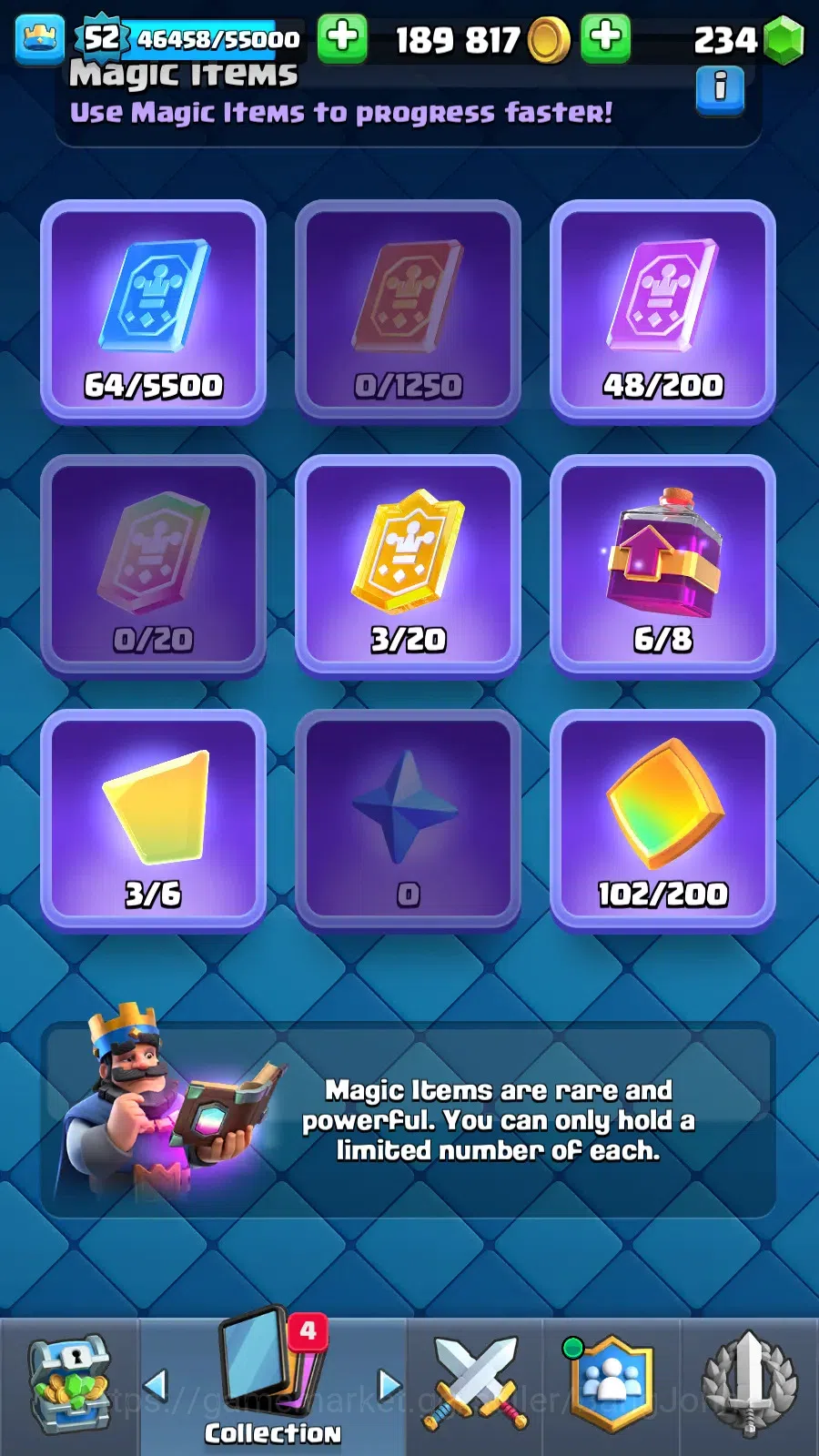 Clash Royale Accounts Others Lv 52|Trophy 10266|KTL 6