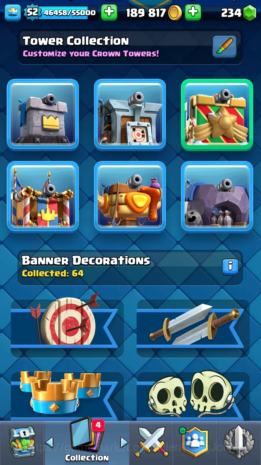 Clash Royale Accounts Others Lv 52|Trophy 10266|KTL 9