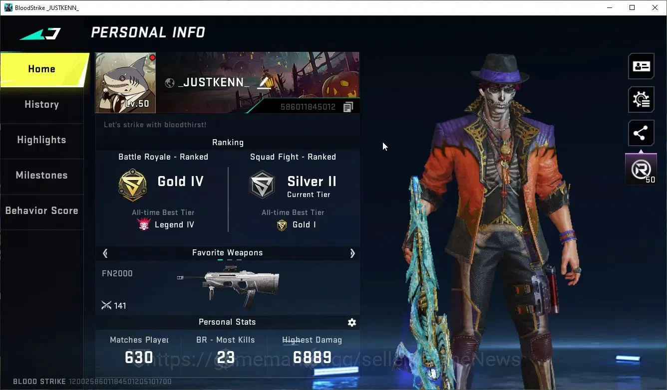 Blood Strike Accounts ASIA|ETERNAL Lv2 M700-Retribution+2 ULTRA Origin12 image 2