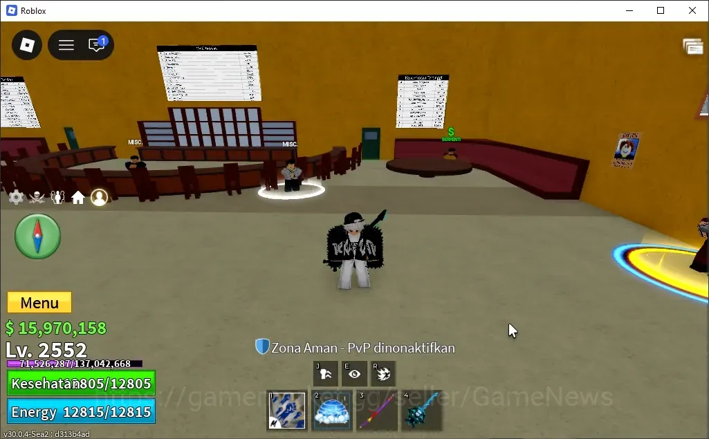 Roblox Accounts Blox Fruit|Lv 2552|Angel VI|Godhuman Max,Control 86,Yama 363,S Guitar 150|2Myth Fruit(Gravity,Mammoth)|15M 1