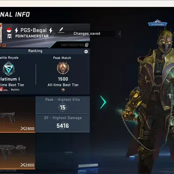 Blood Strike Accounts Rare Skin ASIA|Eternal Melee Chainblade-Chainflux|Evo Fal-Evolved|7 Collab Gun|2 Limited Gun|Ultra