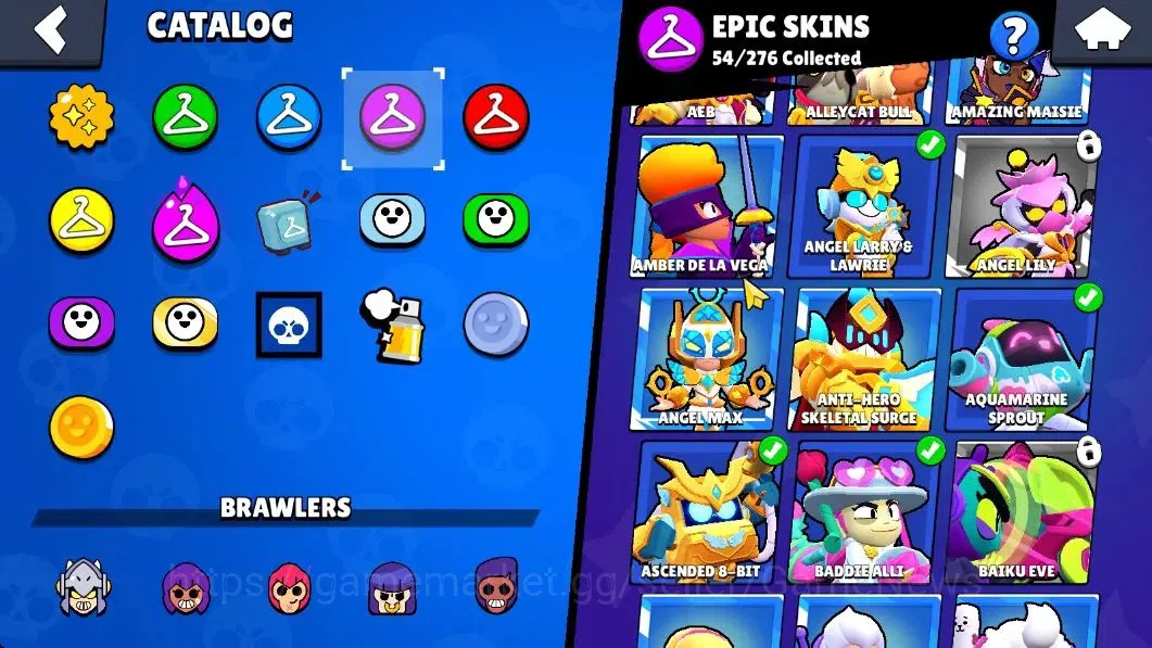 Brawl Stars Accounts 27183 Trophy|79 Brawlers 22 Max Lvl|13 Prestige|255 Skin|4 Hypch Skins 7 Legend 6 Myth 54 20